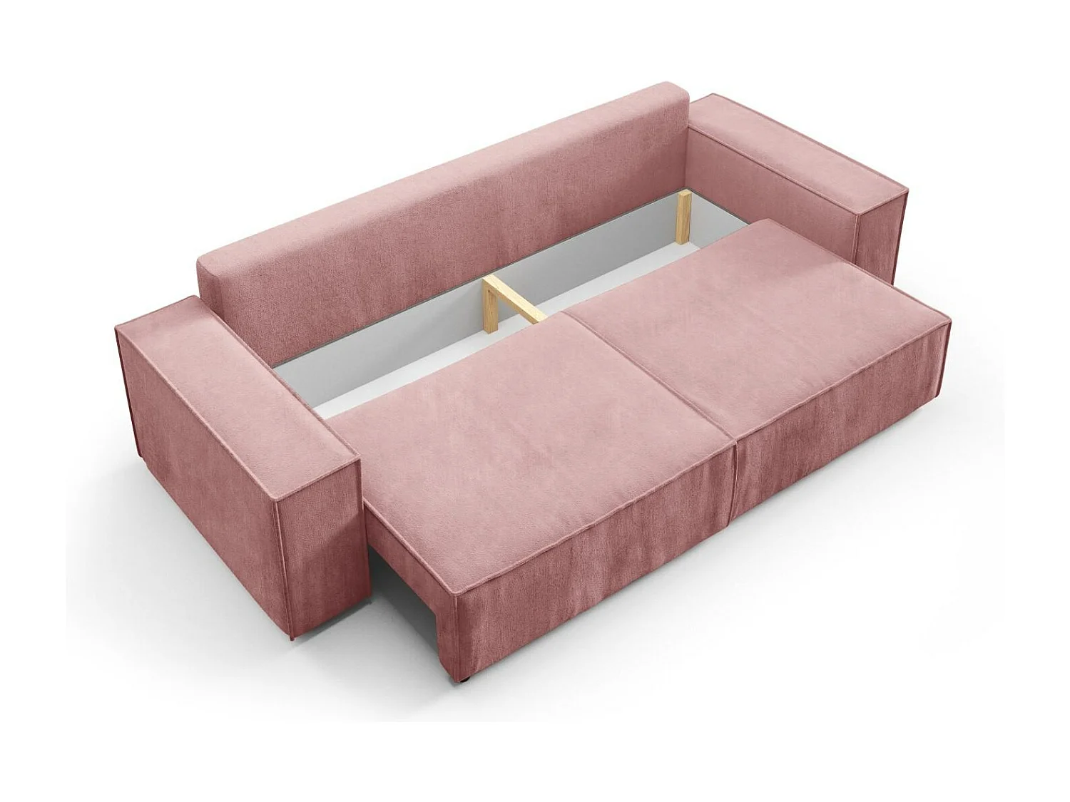 Schlafsofa mit Bettkasten MILLE Mini Rose