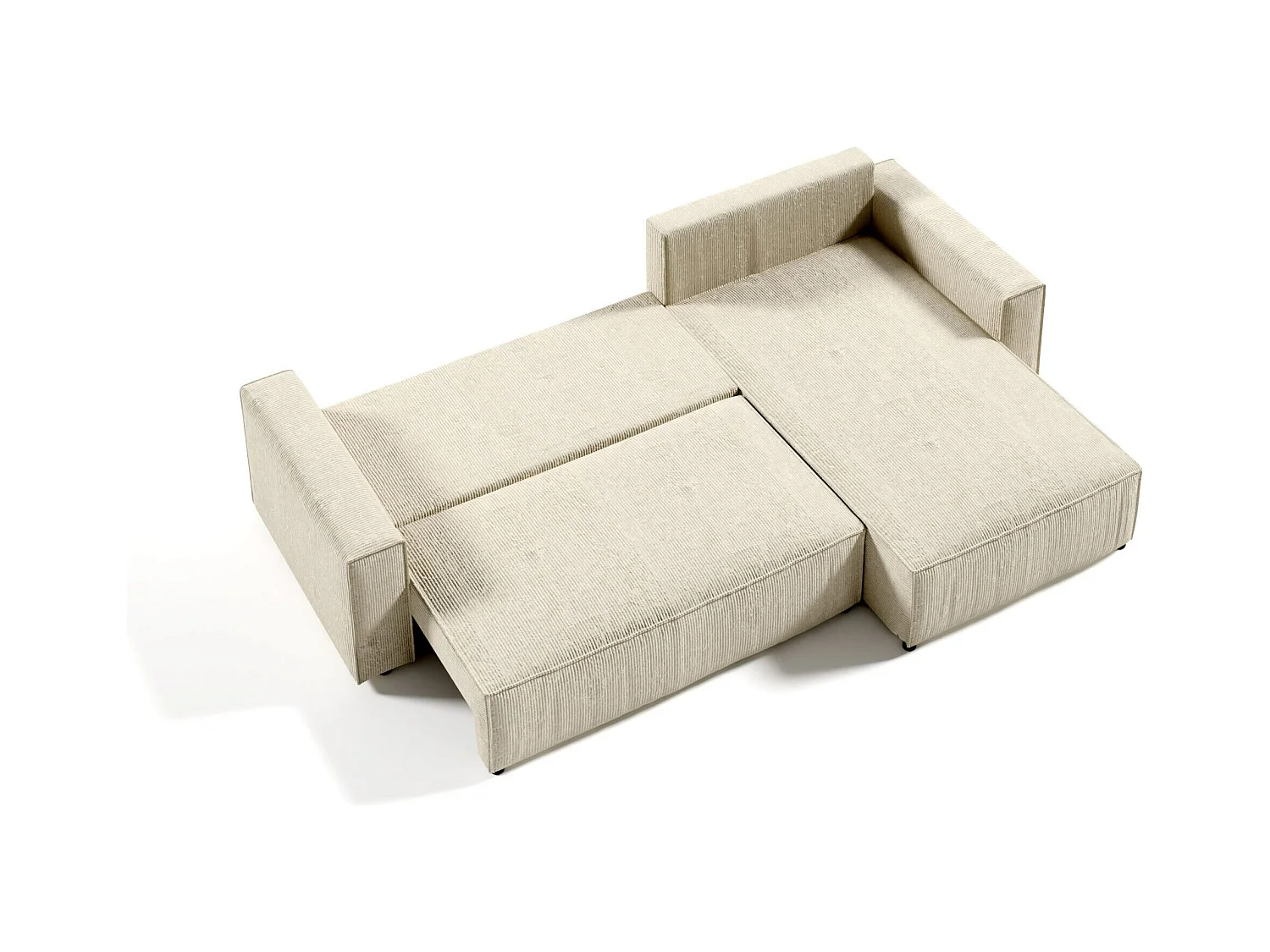 Ecksofa mit Schlaffunktion MILLE L Rose