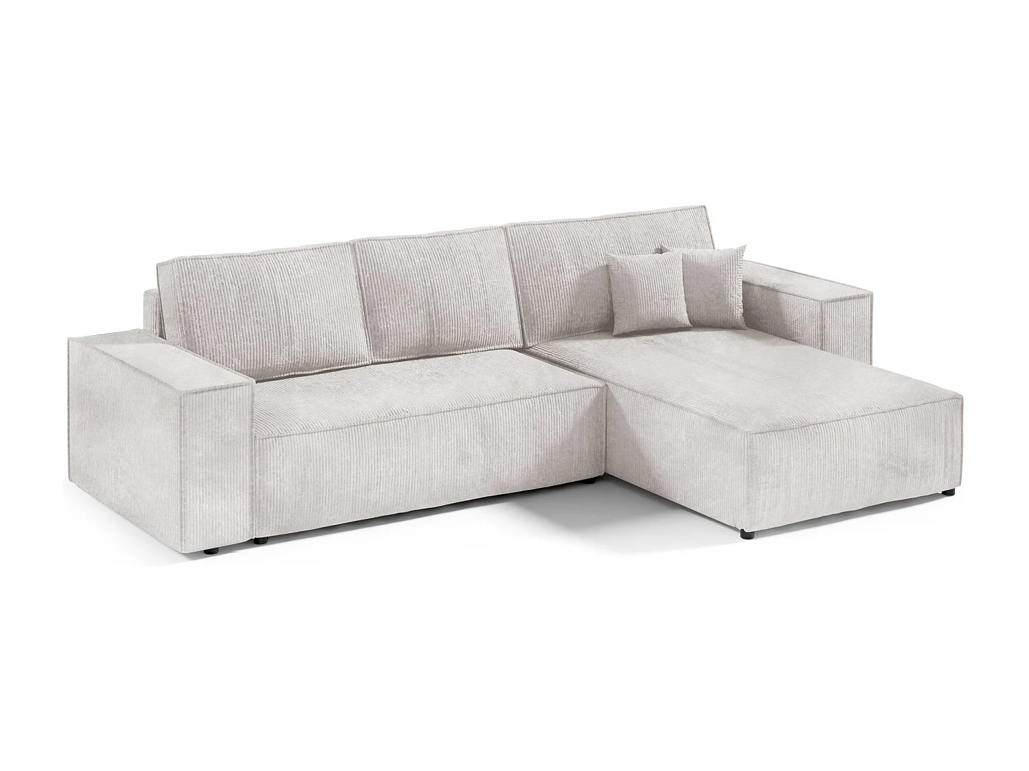 Canapé d'angle convertible MILLE L Creme