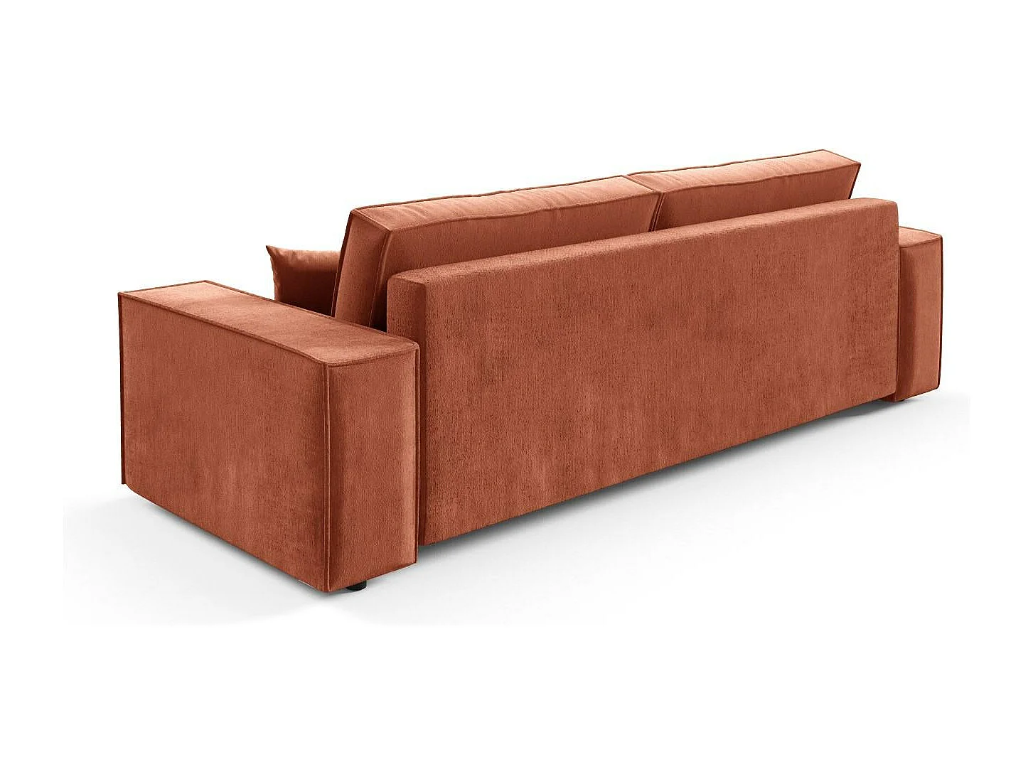 Schlafsofa mit Bettkasten MILLE Mini Orange