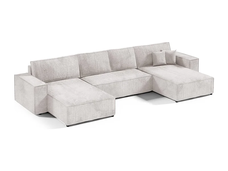 Canapé d'angle convertible MILLE U Creme