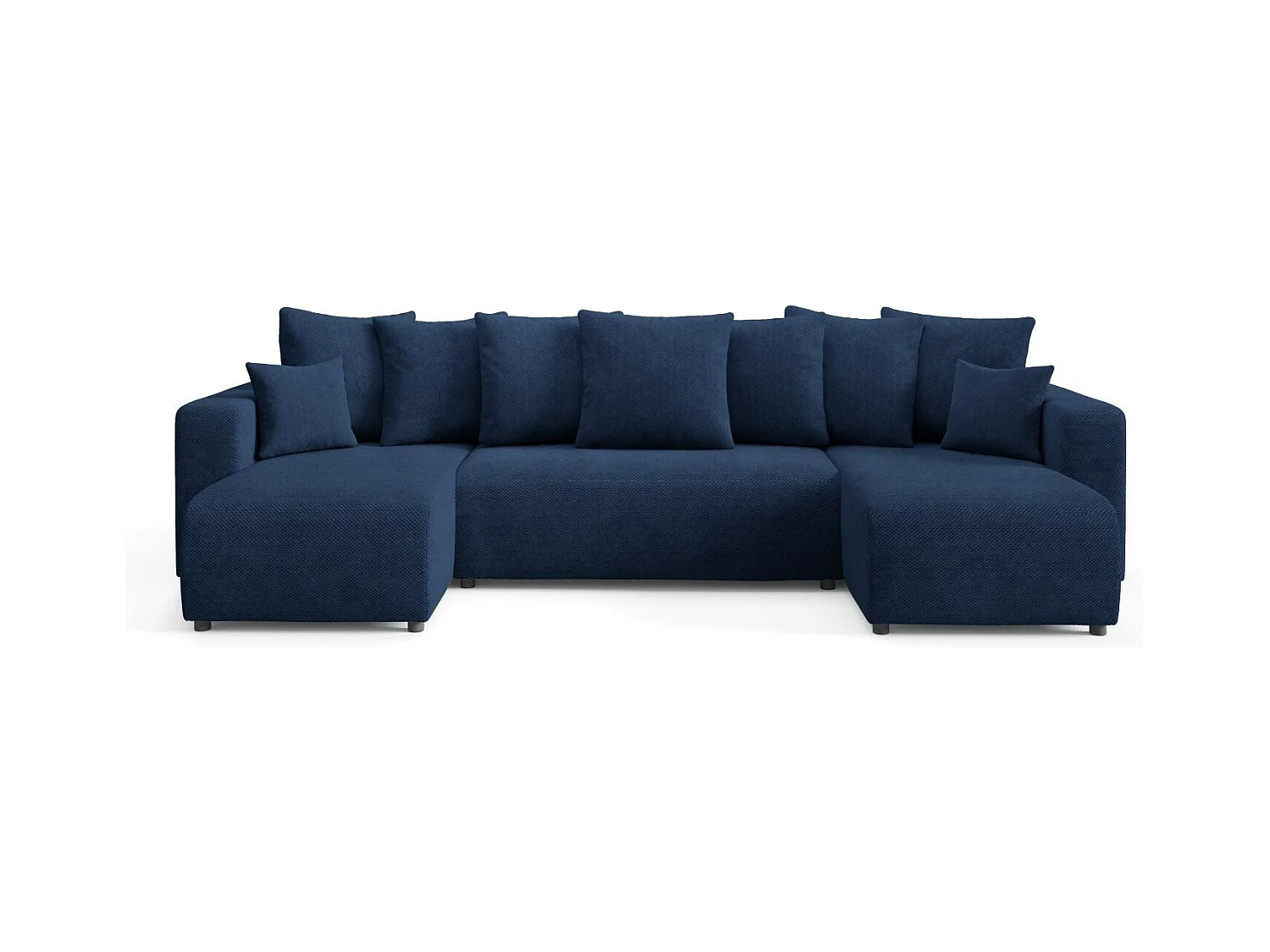 Canapé d'angle convertible EVORA U Bleu