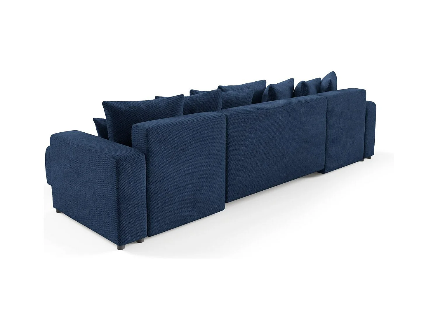 Canapé d'angle convertible EVORA U Bleu
