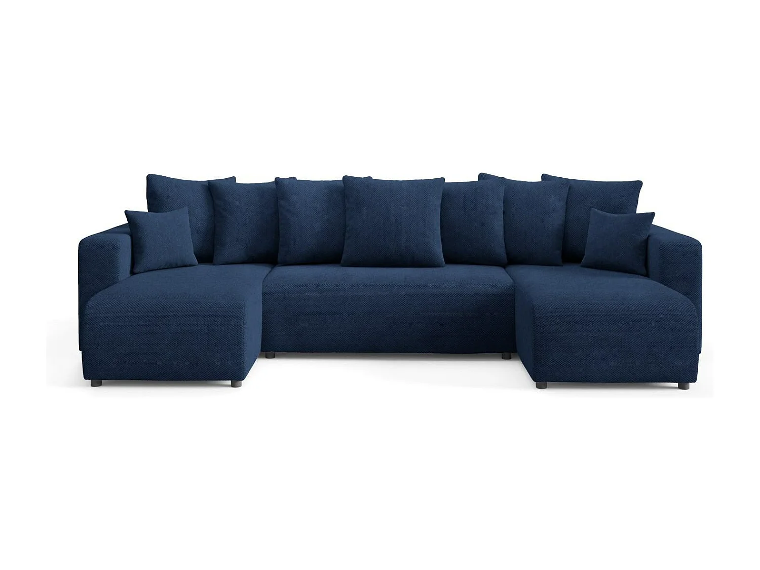 Canapé d'angle convertible EVORA U Bleu