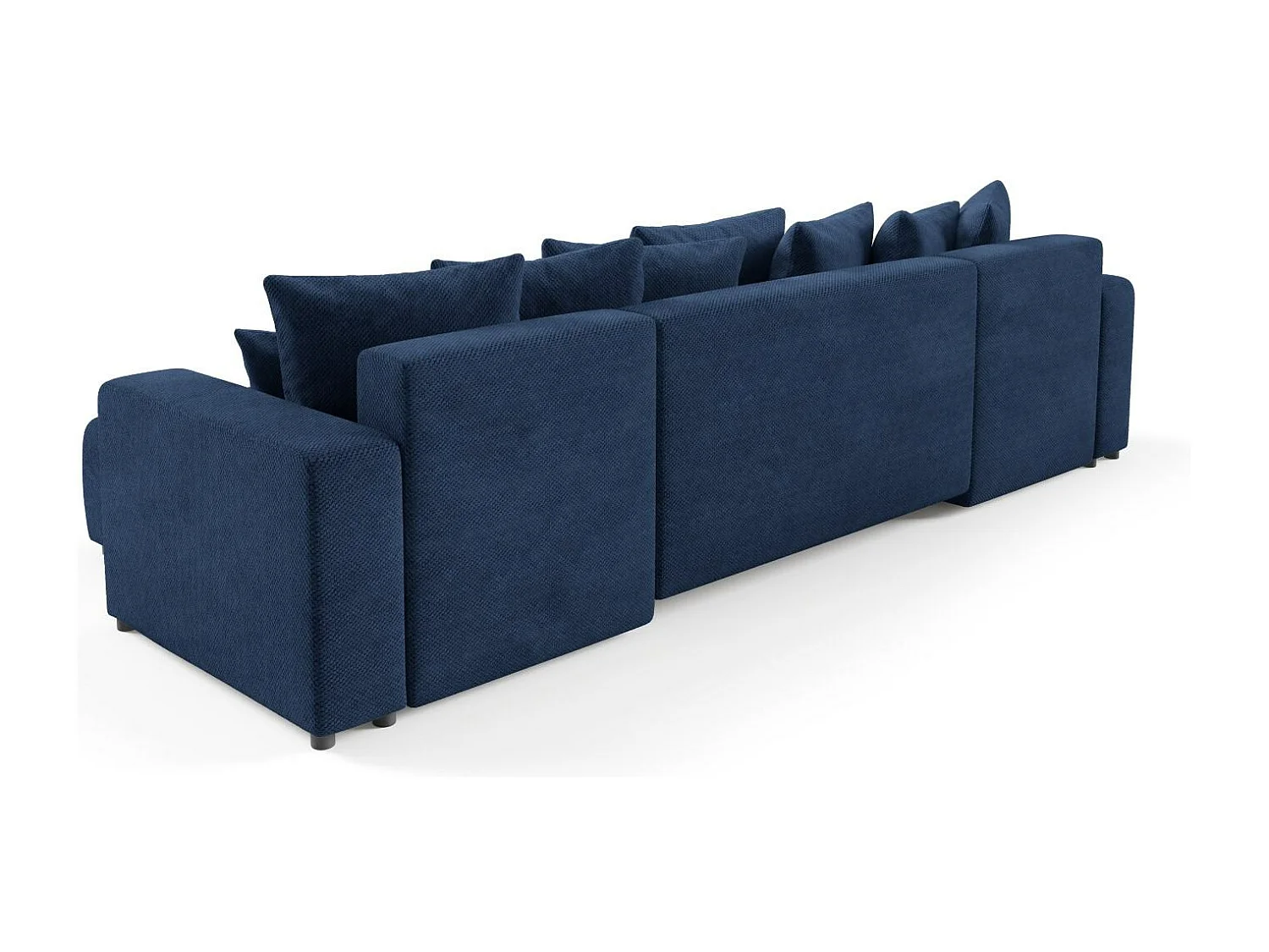 Canapé d'angle convertible EVORA U Bleu