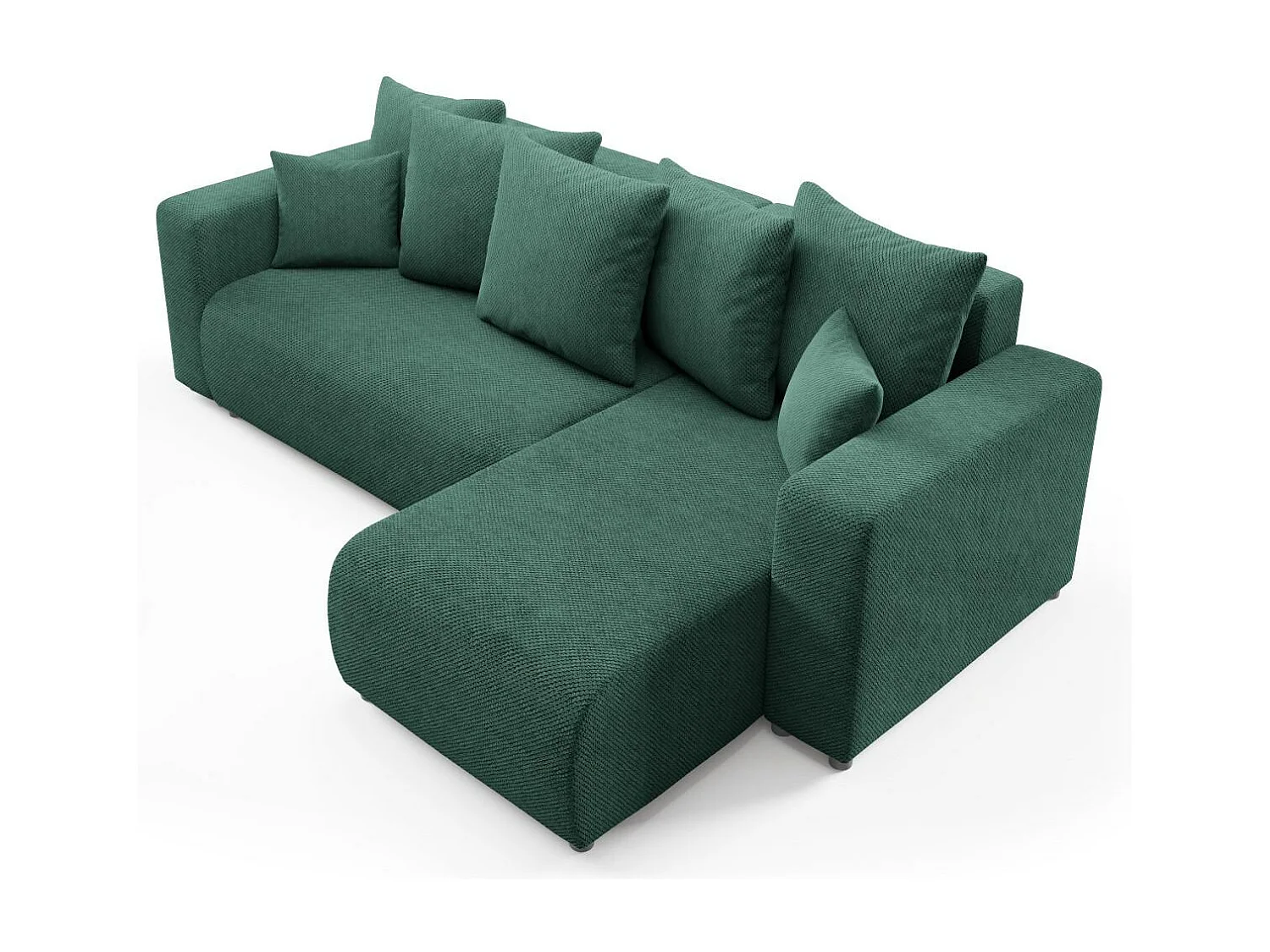 Canapé d'angle convertible EVORA L Vert