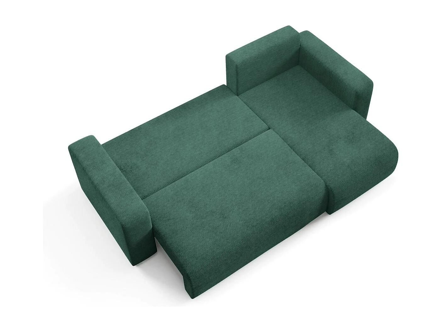 Canapé d'angle convertible EVORA L Vert