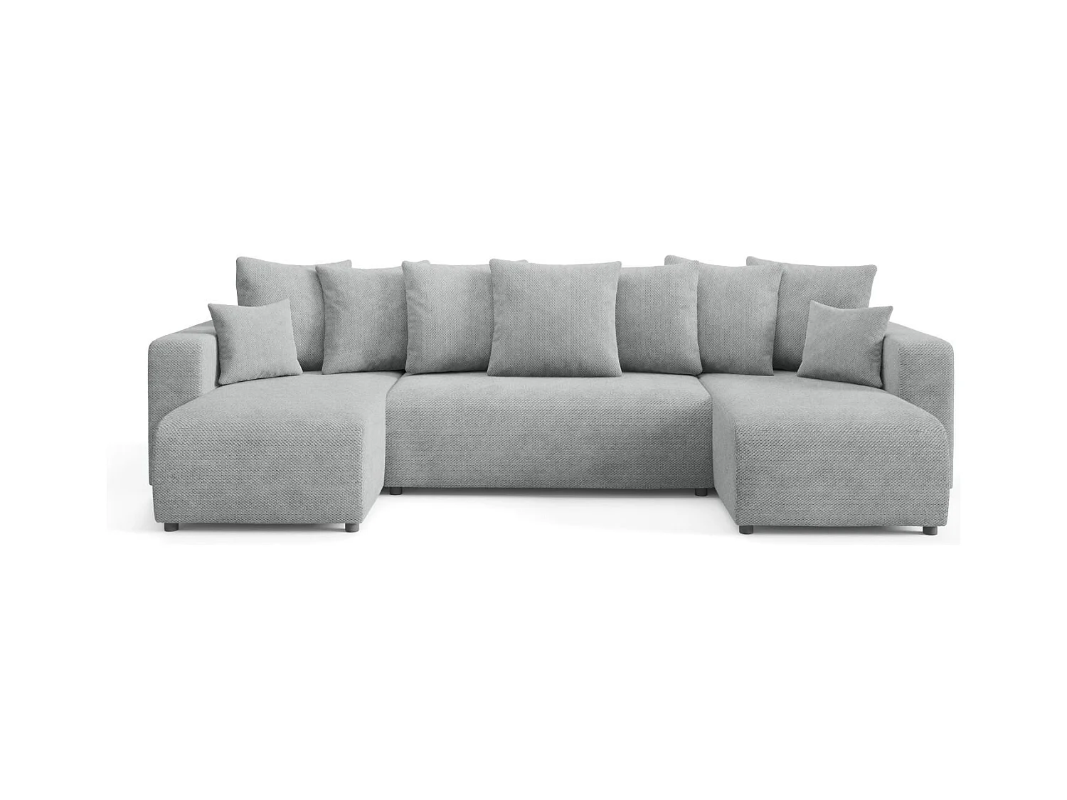 Ecksofa mit Schlaffunktion EVORA U Grau