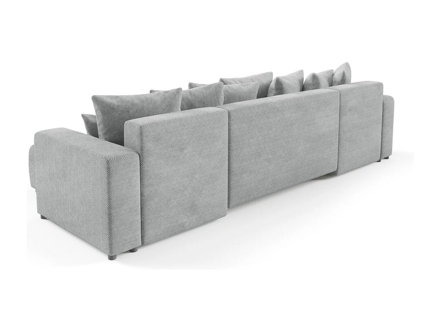 Ecksofa mit Schlaffunktion EVORA U Grau