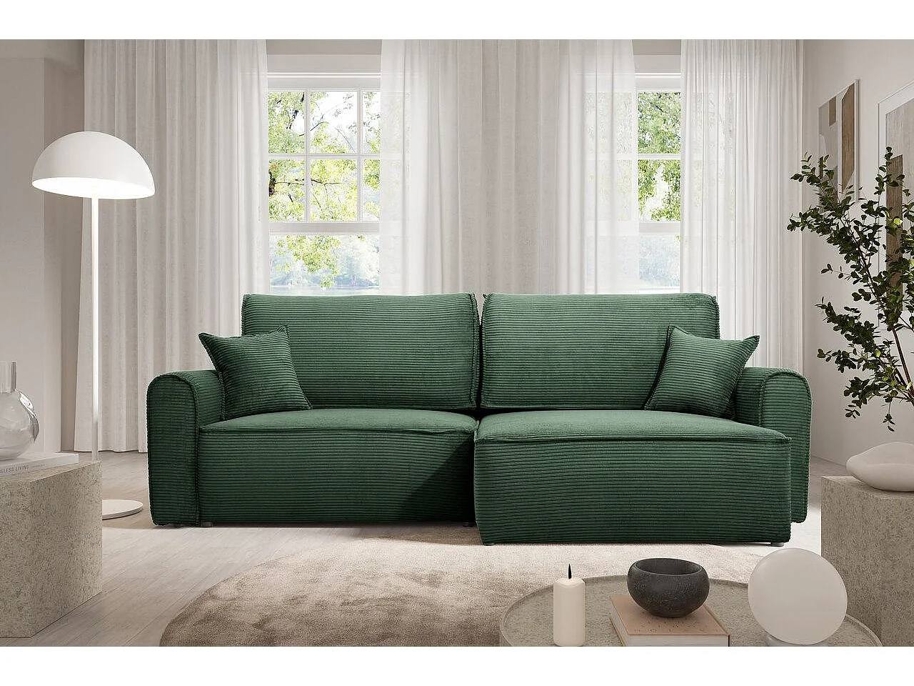 Ecksofa mit Schlaffunktion MARTIN Grüne