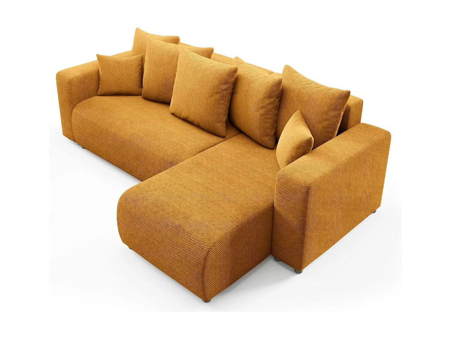 Ecksofa mit Schlaffunktion EVORA L Gelb