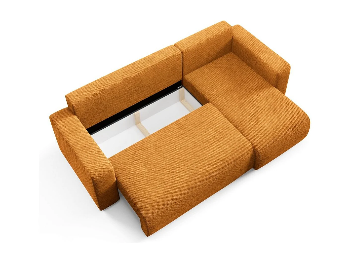 Ecksofa mit Schlaffunktion EVORA L Gelb