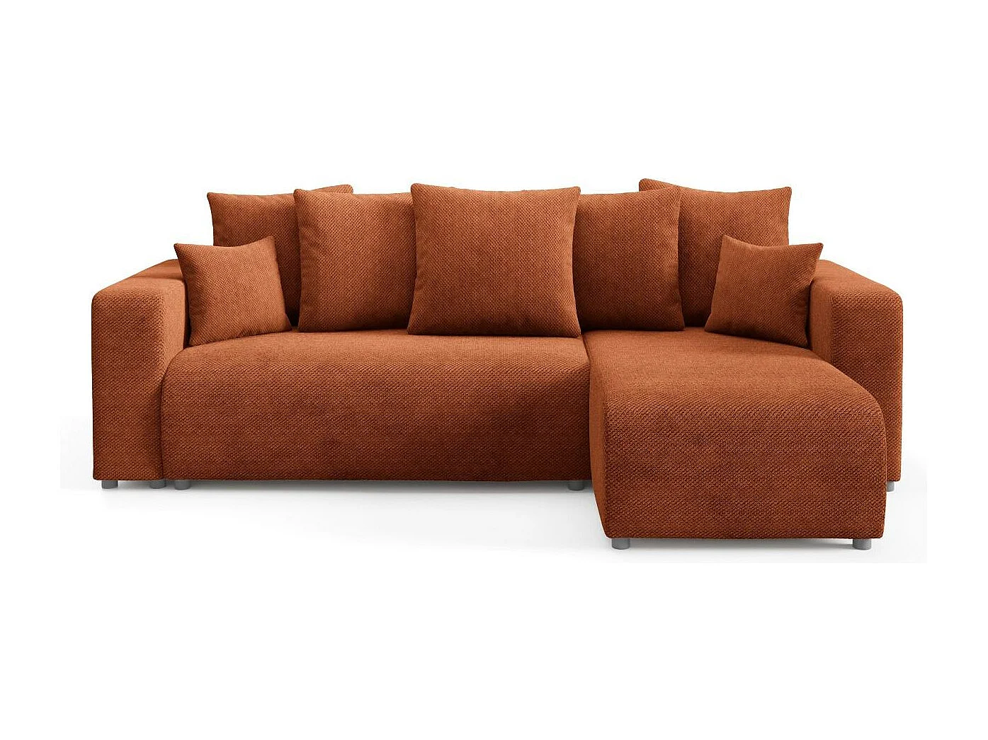 Canapé d'angle convertible EVORA L Cuivre