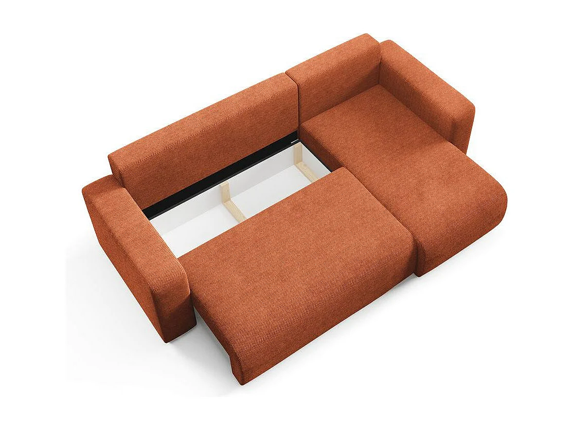 Canapé d'angle convertible EVORA L Cuivre