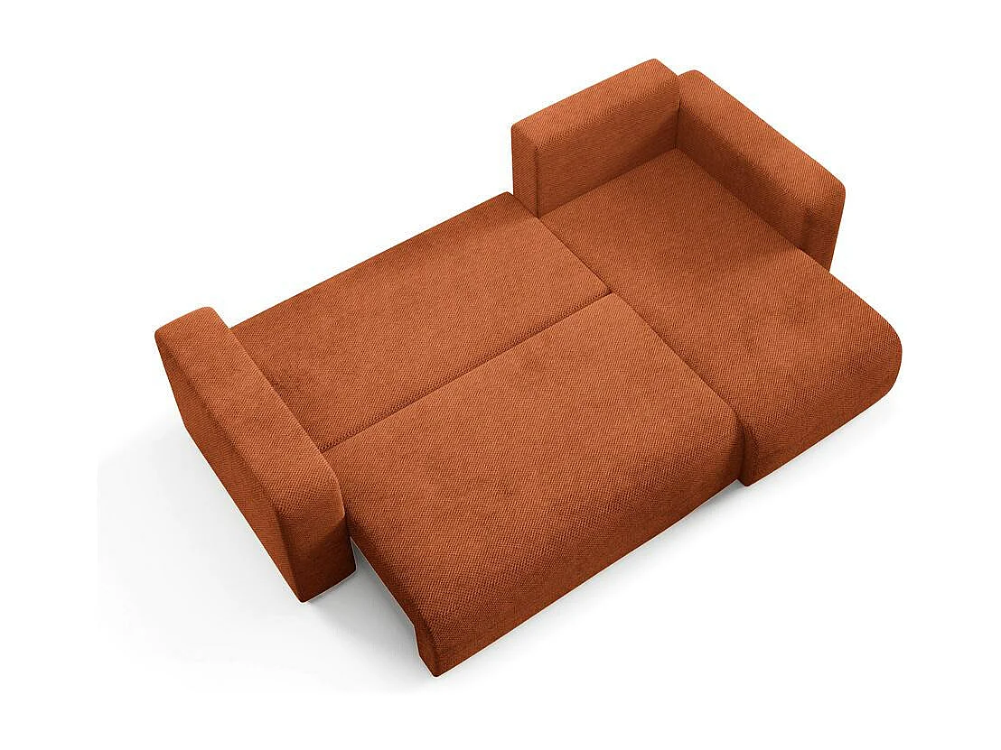 Canapé d'angle convertible EVORA L Cuivre