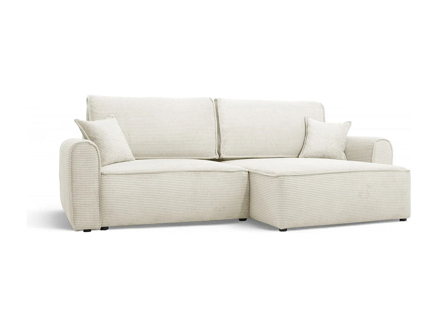 Canapé d'angle convertible MARTIN Creme