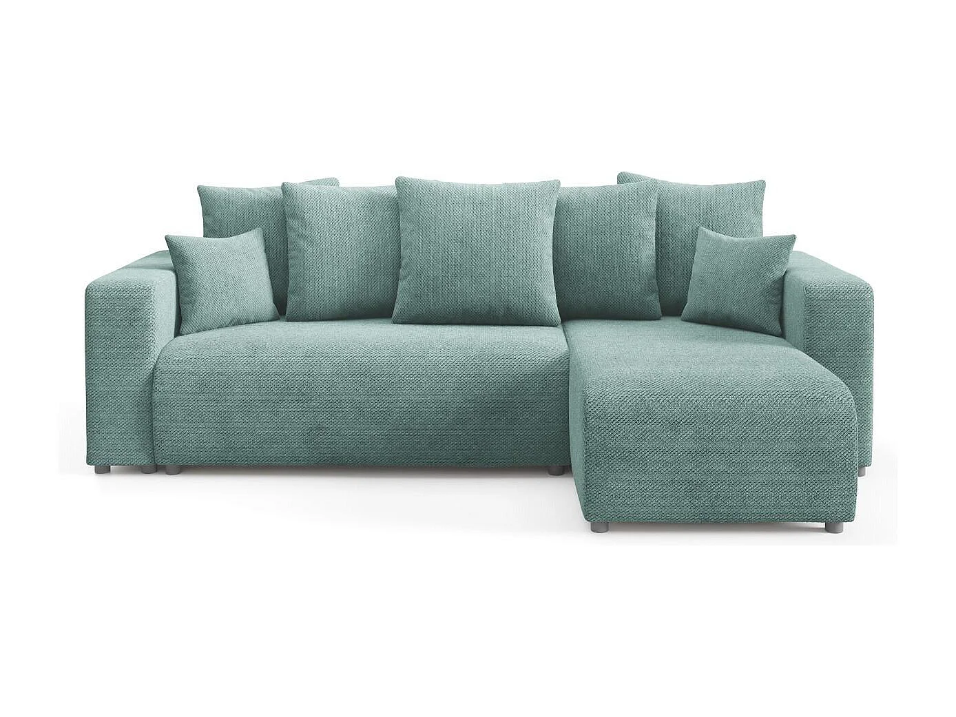 Ecksofa mit Schlaffunktion EVORA L Türkis