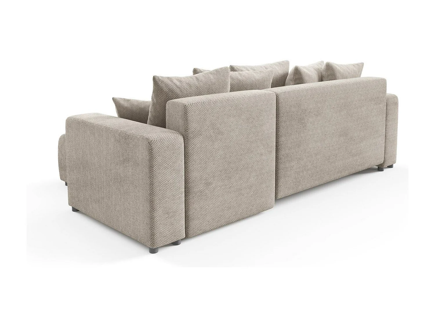 Canapé d'angle convertible EVORA L Beige