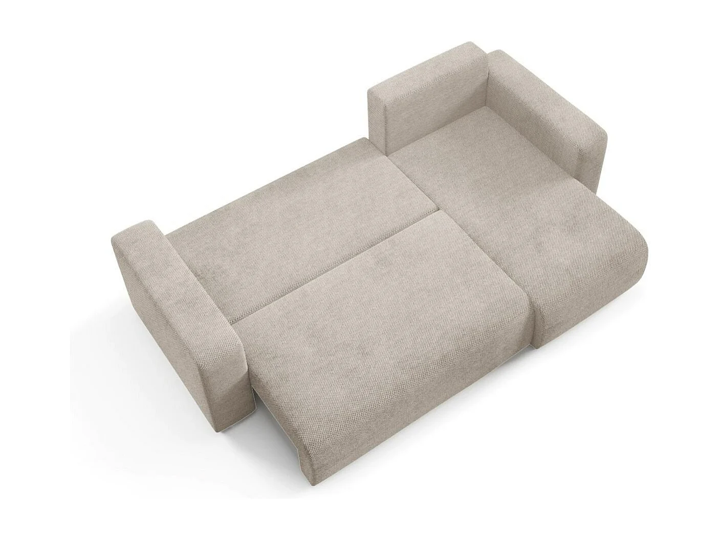 Canapé d'angle convertible EVORA L Beige