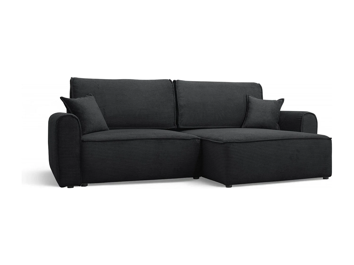 Canapé d'angle convertible MARTIN Noir