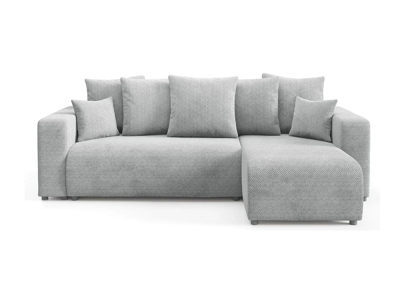 Canapé d'angle convertible EVORA L Gris