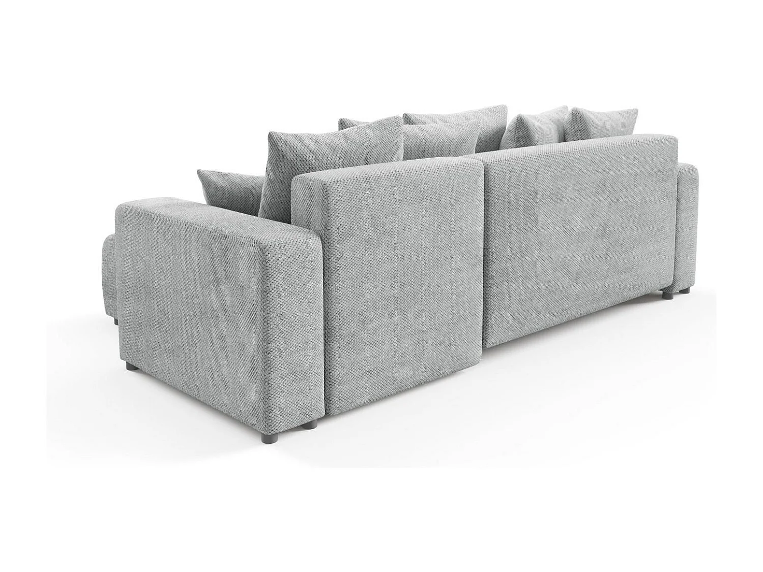 Canapé d'angle convertible EVORA L Gris
