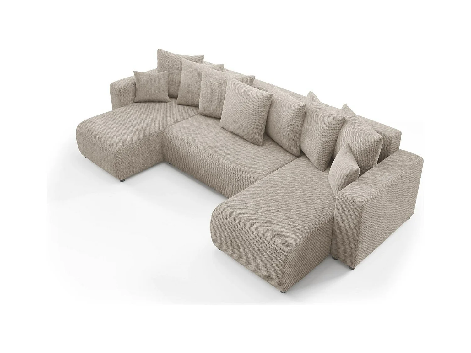 Ecksofa mit Schlaffunktion EVORA U Beige