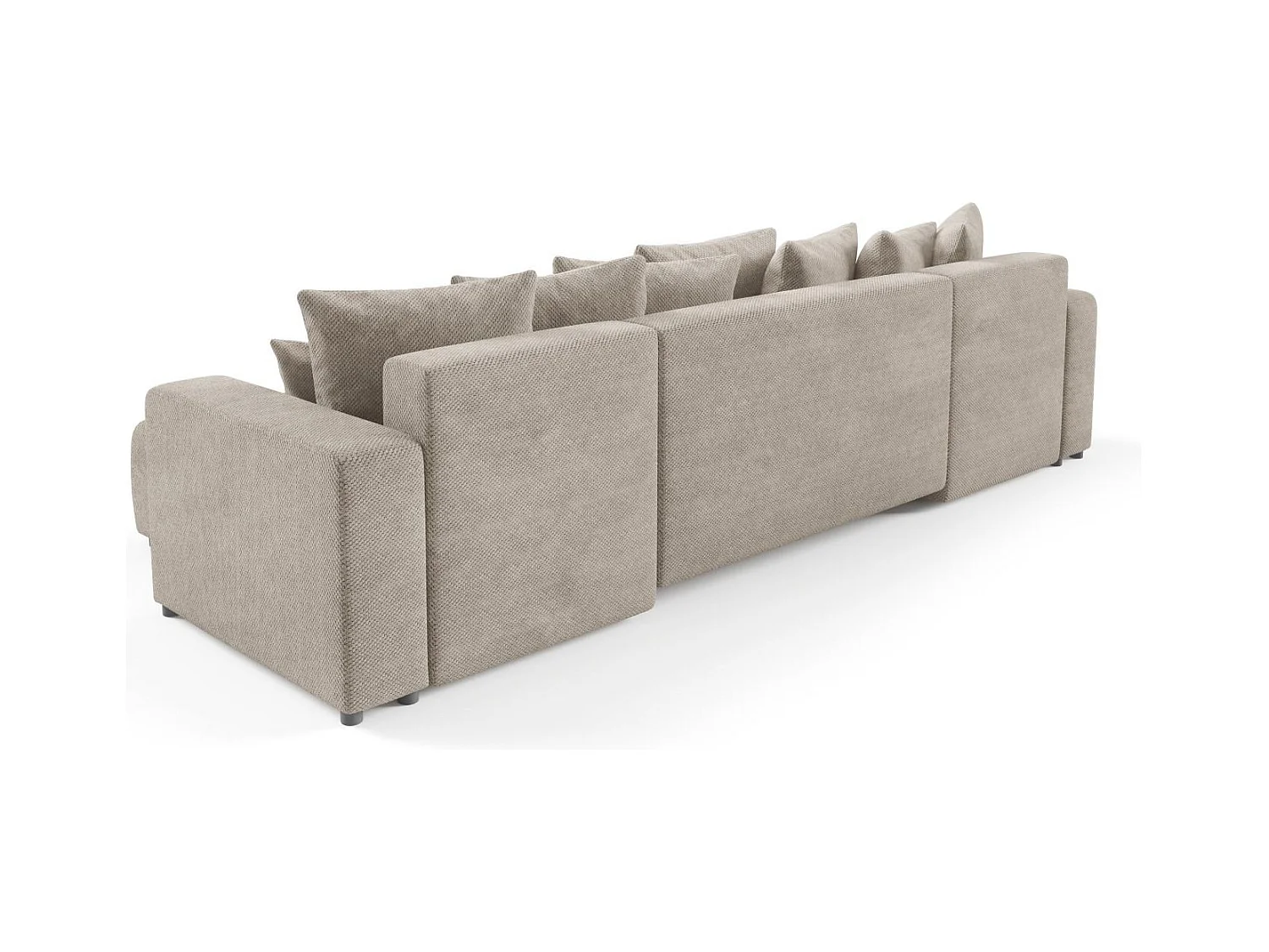 Ecksofa mit Schlaffunktion EVORA U Beige