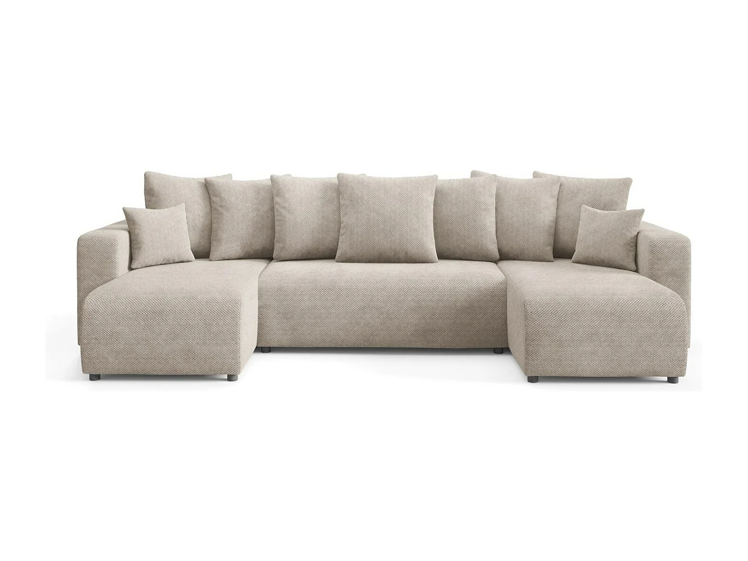 Canapé d'angle convertible EVORA U Beige