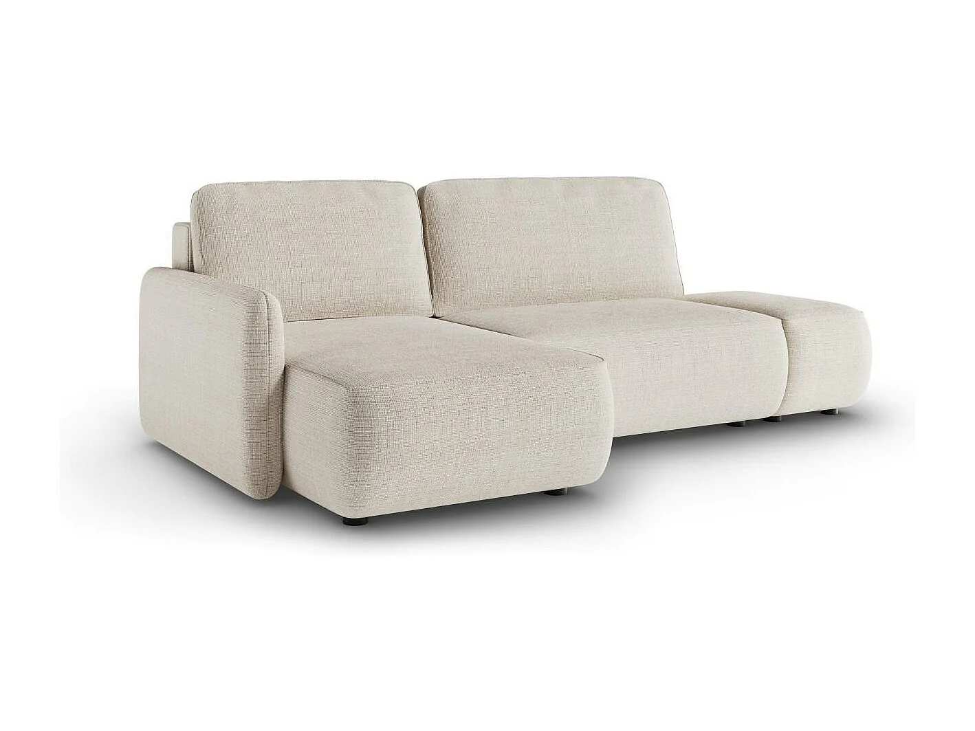 Canapé d'angle convertible CREMONA Creme