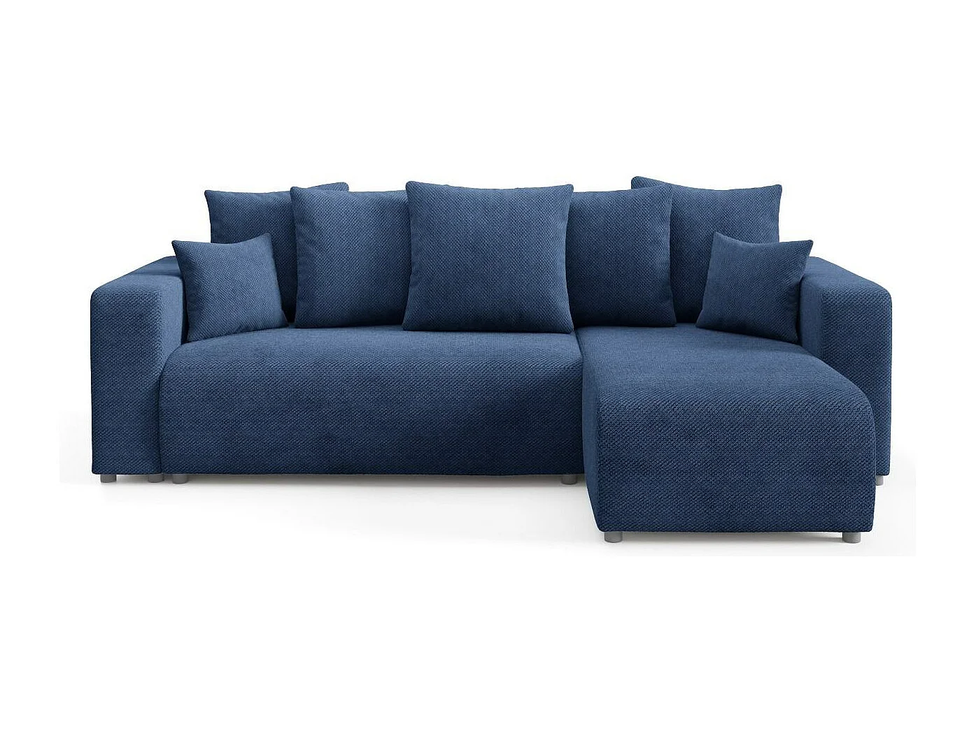 Canapé d'angle convertible EVORA L Bleu