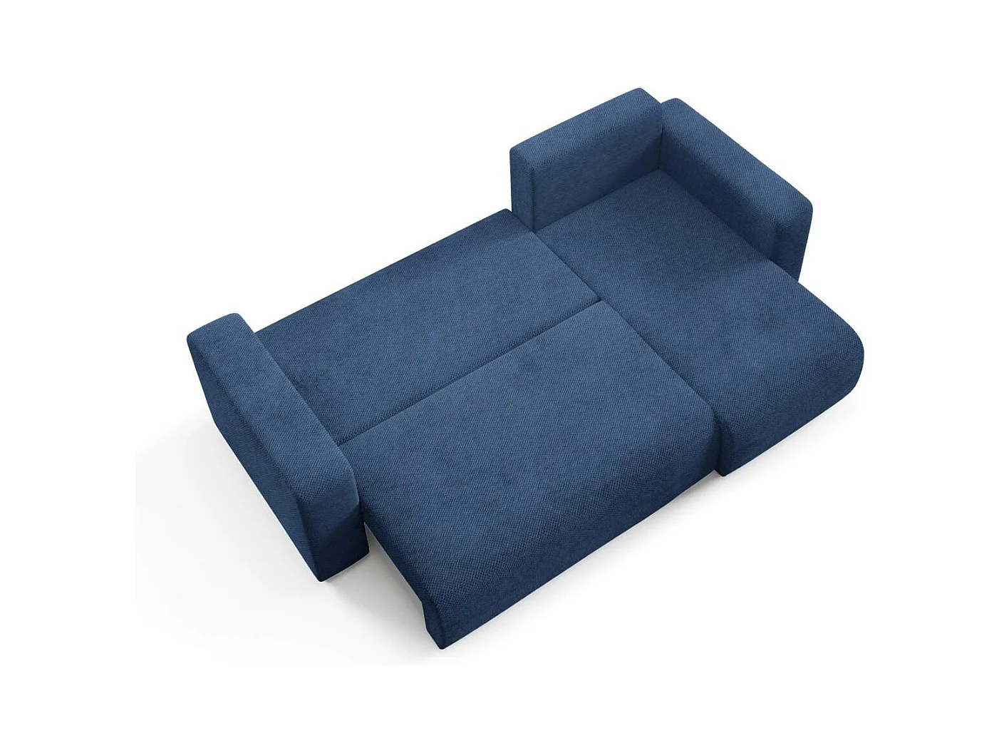 Canapé d'angle convertible EVORA L Bleu