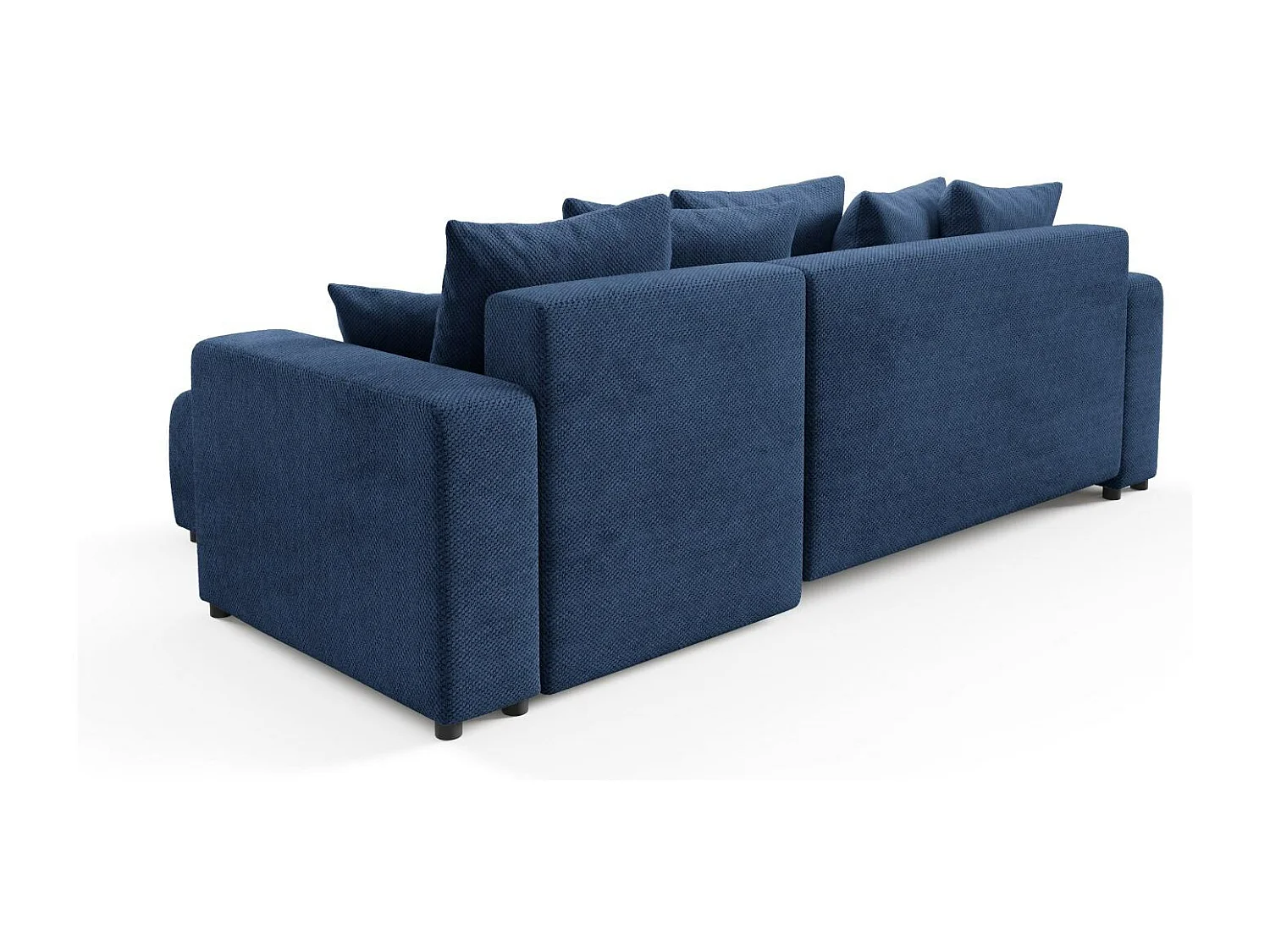 Canapé d'angle convertible EVORA L Bleu