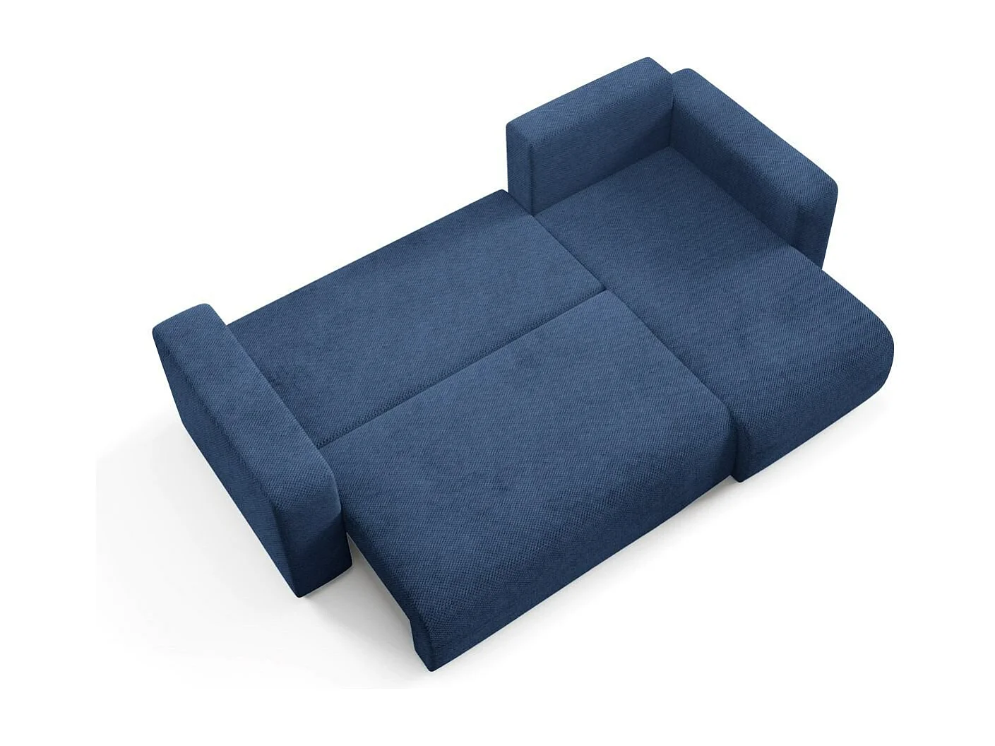 Canapé d'angle convertible EVORA L Bleu