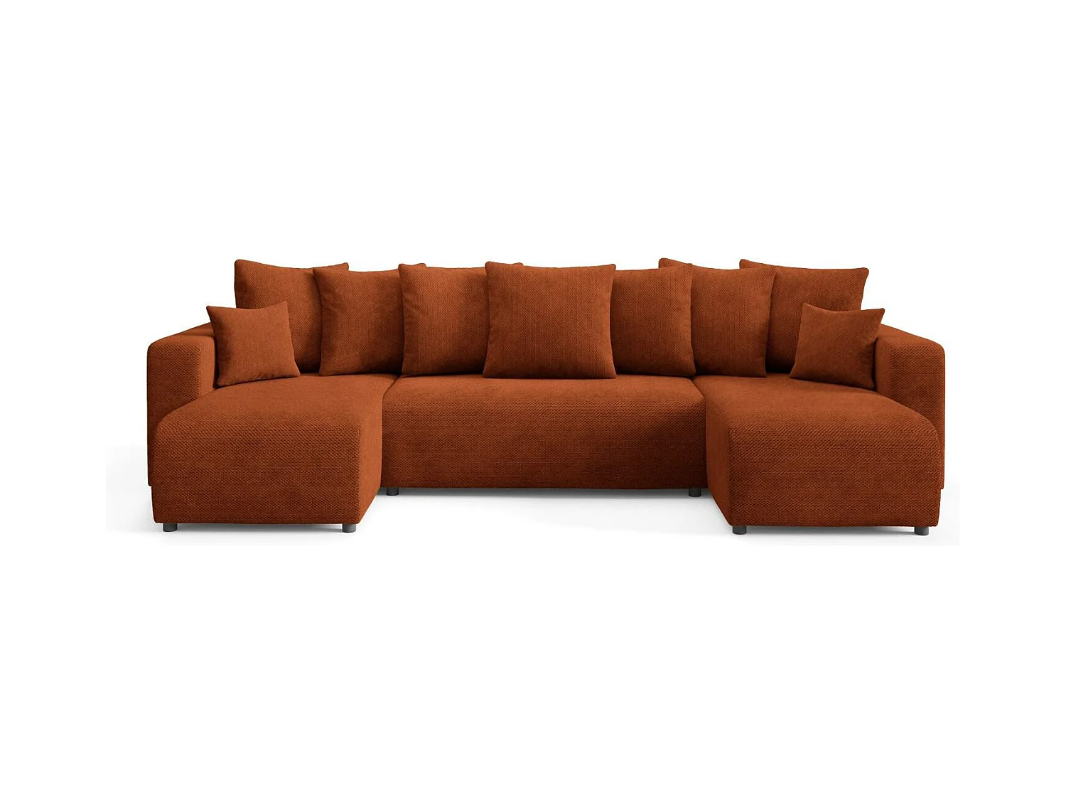 Ecksofa mit Schlaffunktion EVORA U Kupfer