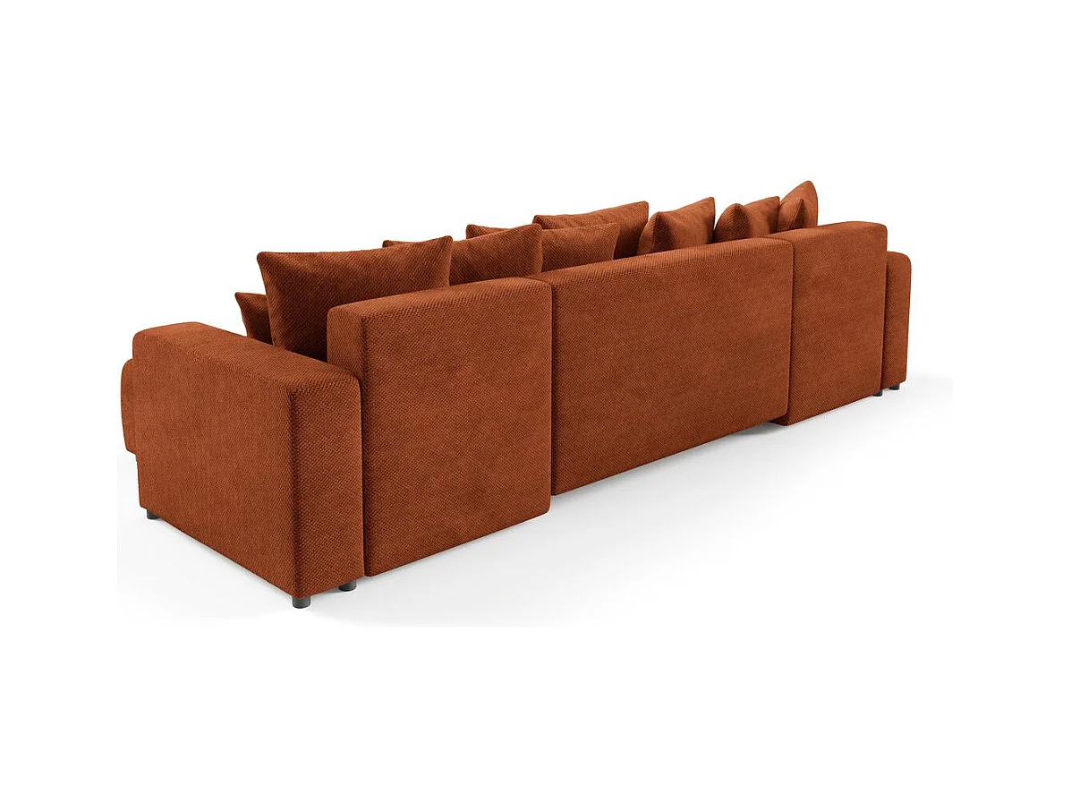 Ecksofa mit Schlaffunktion EVORA U Kupfer