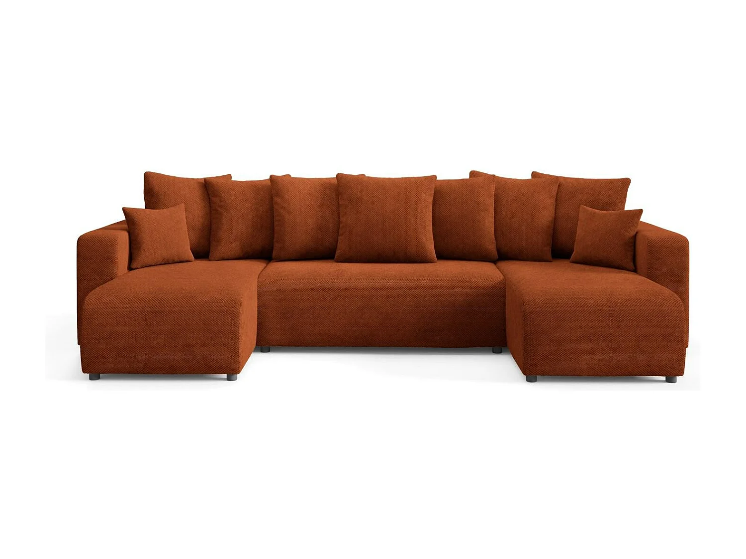 Canapé d'angle convertible EVORA U Cuivre