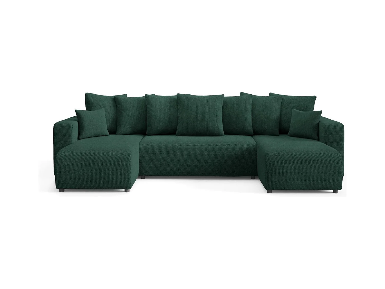 Canapé d'angle convertible EVORA U Vert