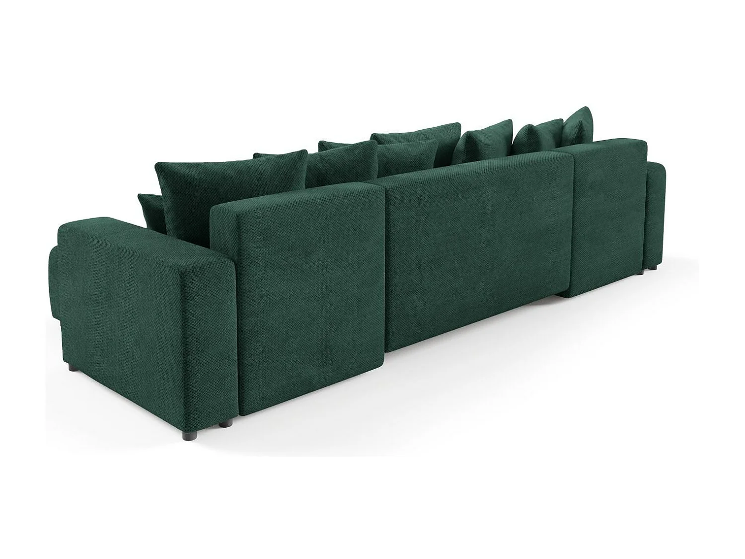 Canapé d'angle convertible EVORA U Vert
