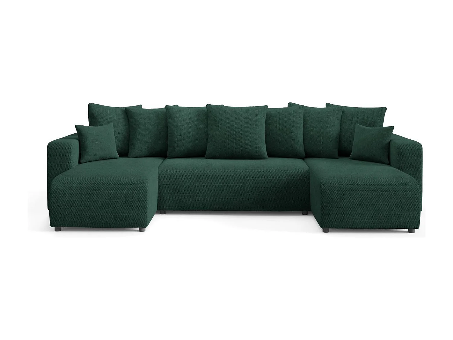 Canapé d'angle convertible EVORA U Vert