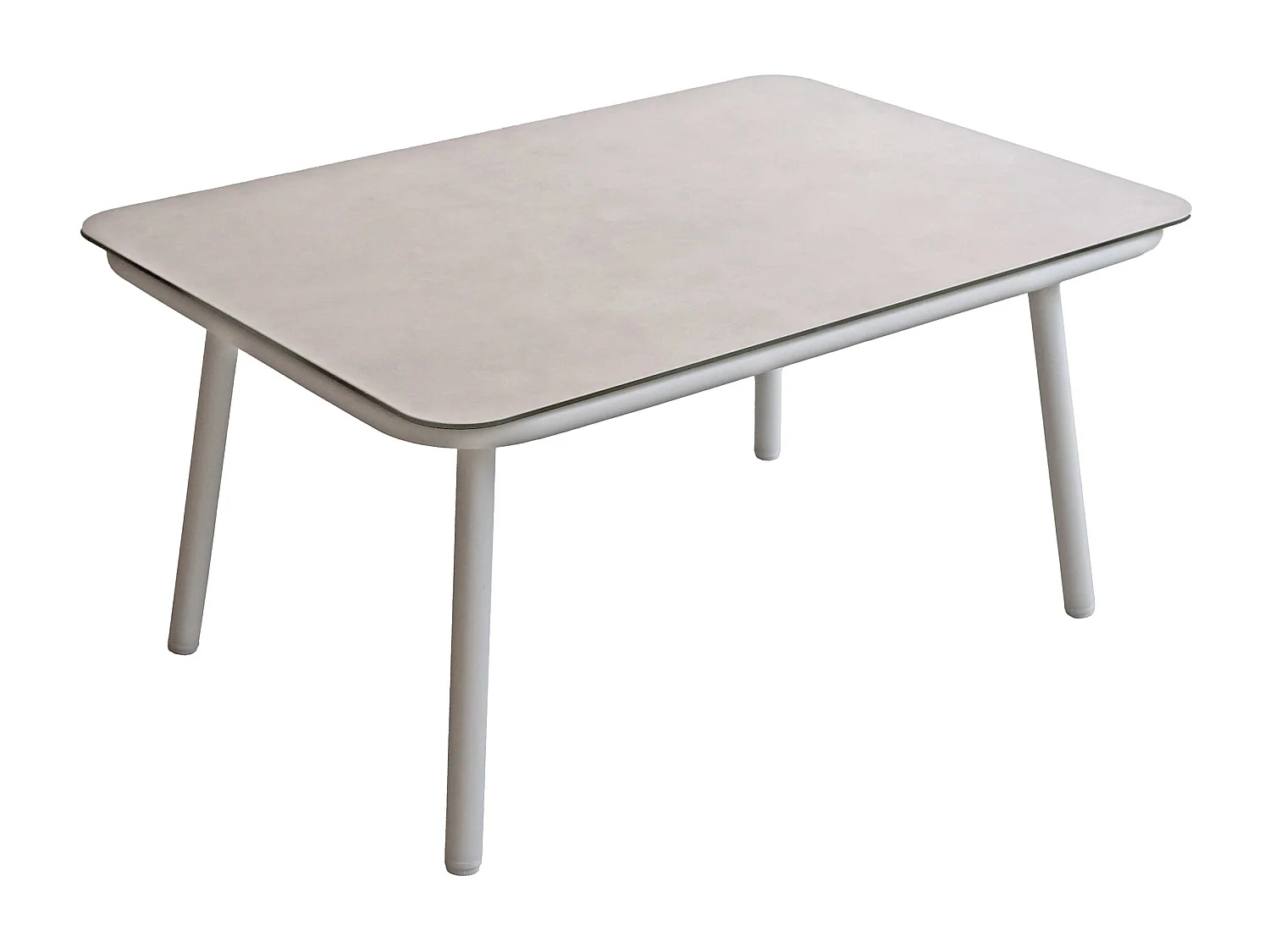 Salotto completo in alluminio bianco e corda "Pula"