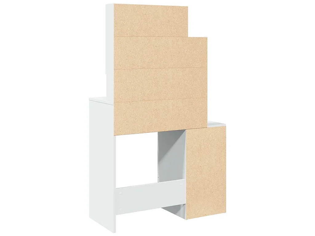 Toeletta con Armadietto Bianco 80x35x132 cm