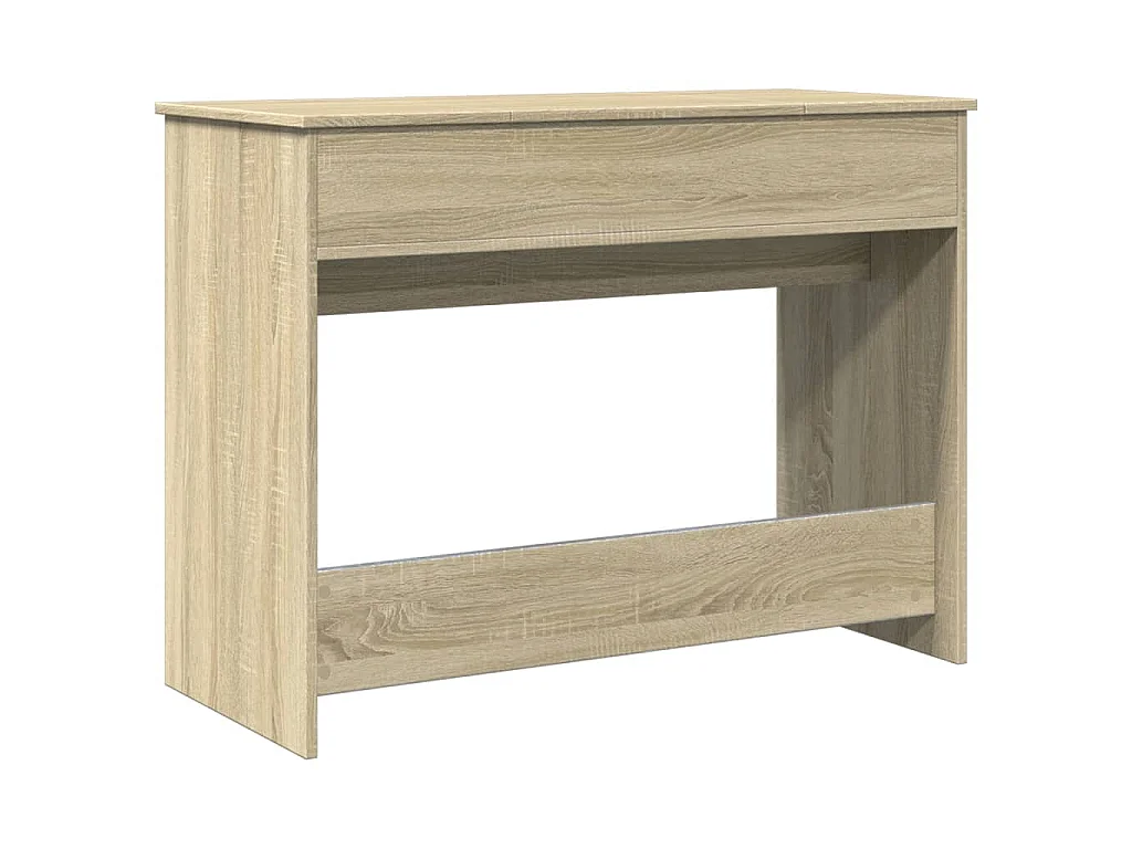 Coiffeuse avec miroir chêne sonoma 100x45x76 cm
