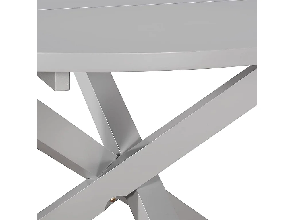 Table à manger gris 120x75 cm MDF