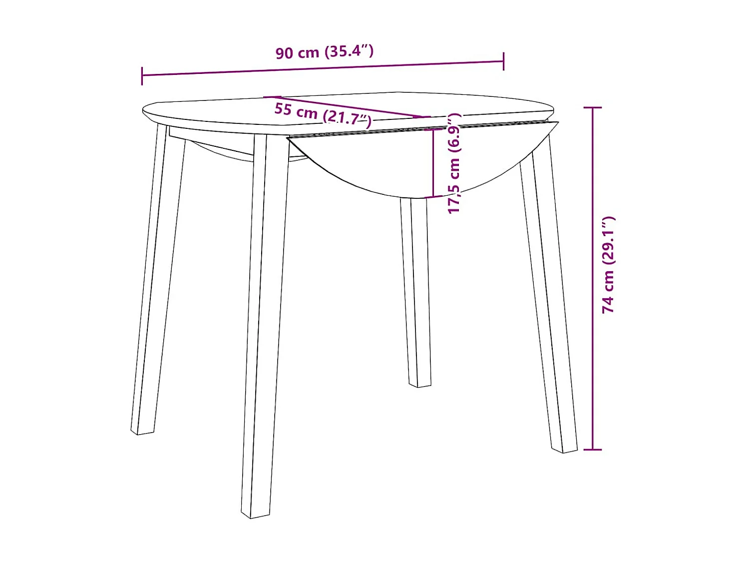 Esstisch Natur Massivholz Gummibaumholz