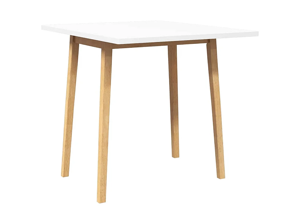Dining Table Natural Solid Wood Rubber