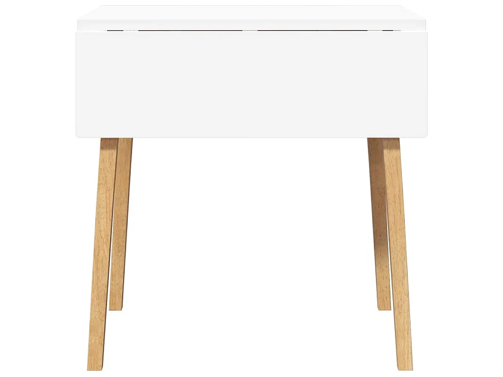 Dining Table Natural Solid Wood Rubber