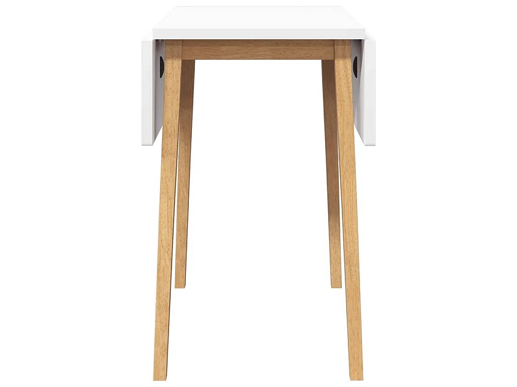 Dining Table Natural Solid Wood Rubber