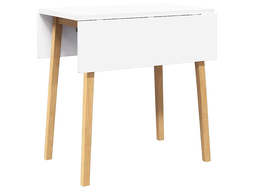 Dining Table Natural Solid Wood Rubber