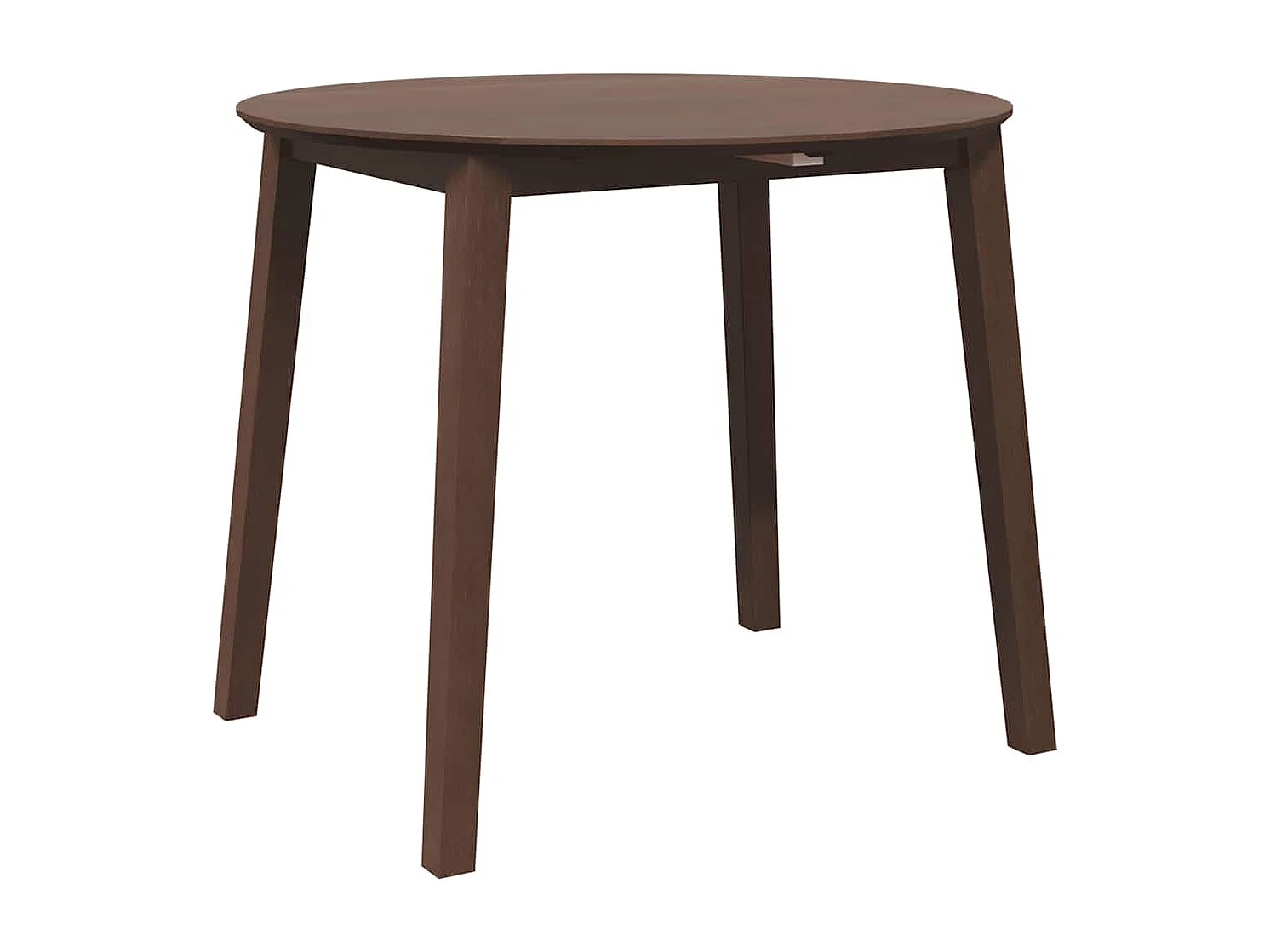 Tavolo da Pranzo Marrone in Legno Massello di Hevea